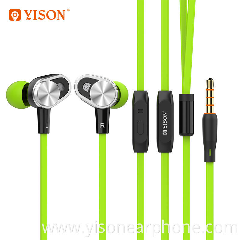 Yison CX620 private model wired in ear earphones,wearing comfortable in ear style cheap wired earphones